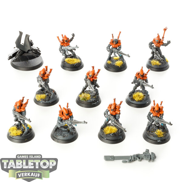 Aeldari - 10x Guardian Defenders klassisch - teilweise bemalt