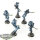 Aeldari - 5x Shadow Spectres Aspect Warrior Squad - teilweise bemalt