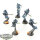 Aeldari - 5x Shadow Spectres Aspect Warrior Squad - teilweise bemalt