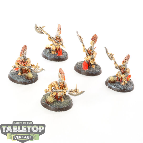 Fyreslayers - 5 x Hearthguard Berzerkers - bemalt