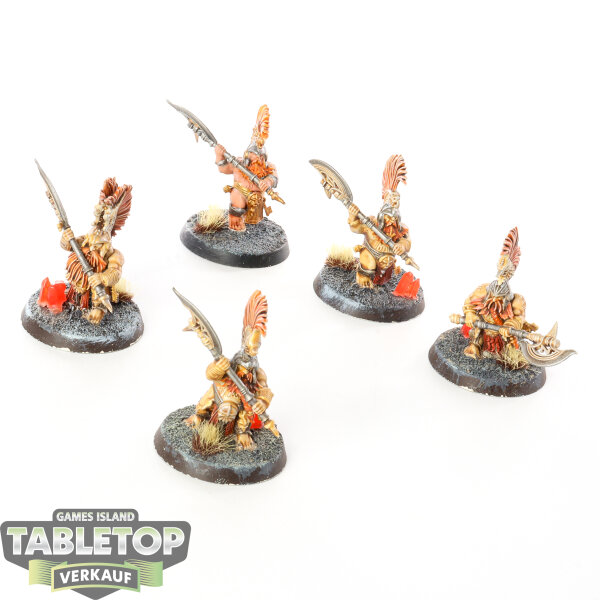 Fyreslayers - 5 x Hearthguard Berzerkers - bemalt