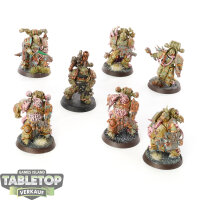 Death Guard - 7 x Plague Marines - bemalt