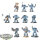 Space Wolves - 10 Grey Hunters - teilweise bemalt