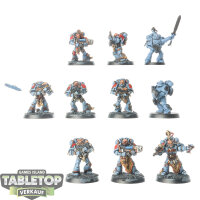 Space Wolves - 10 Grey Hunters - teilweise bemalt