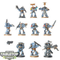 Space Wolves - 10 Grey Hunters - teilweise bemalt