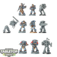 Space Wolves - 10 Grey Hunters - teilweise bemalt
