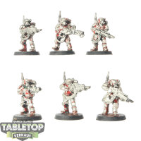 Astra Militarum - 6 Kasrkin classic - teilweise bemalt