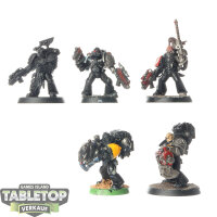 Deathwatch - 5 Veterans - teilweise bemalt
