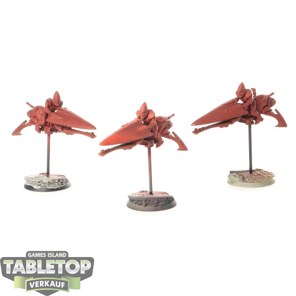 Aeldari - 3 Windriders - grundiert
