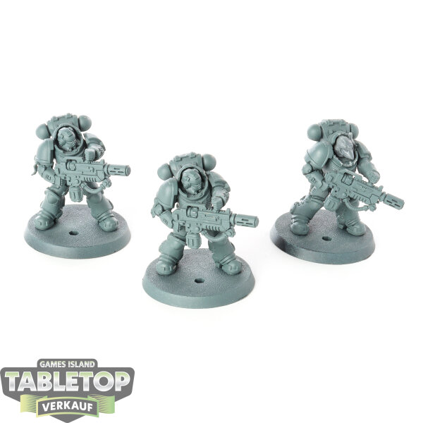 Space Marines - 3 x Primaris Eradicators - teilweise bemalt