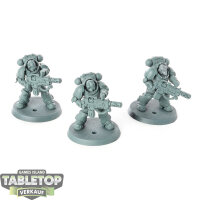 Space Marines - 3 x Primaris Eradicators - teilweise bemalt