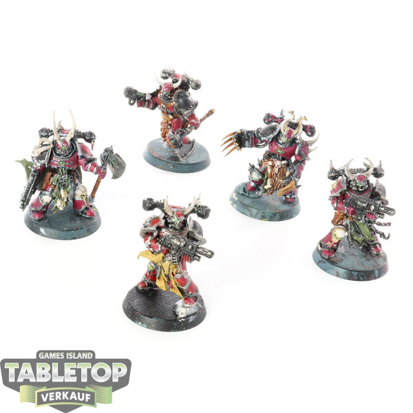 Chaos Space Marines - 5 x Chosen - bemalt