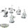 Orks - 5 x Ork Nobz - teilweise bemalt