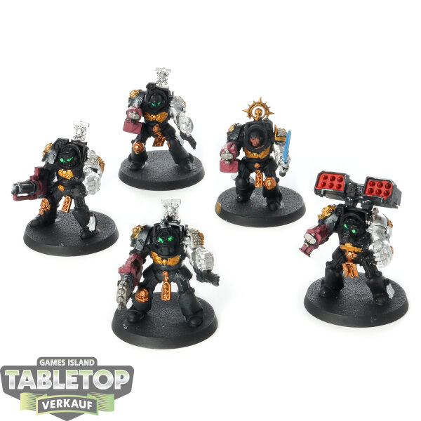 Deathwatch - 5x Terminator Squad klassisch - teilweise bemalt