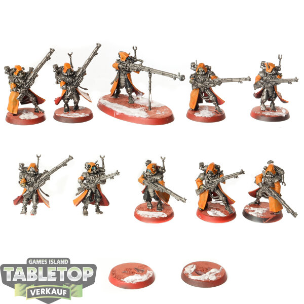Adeptus Mechanicus - 10 Skitarii Rangers - bemalt