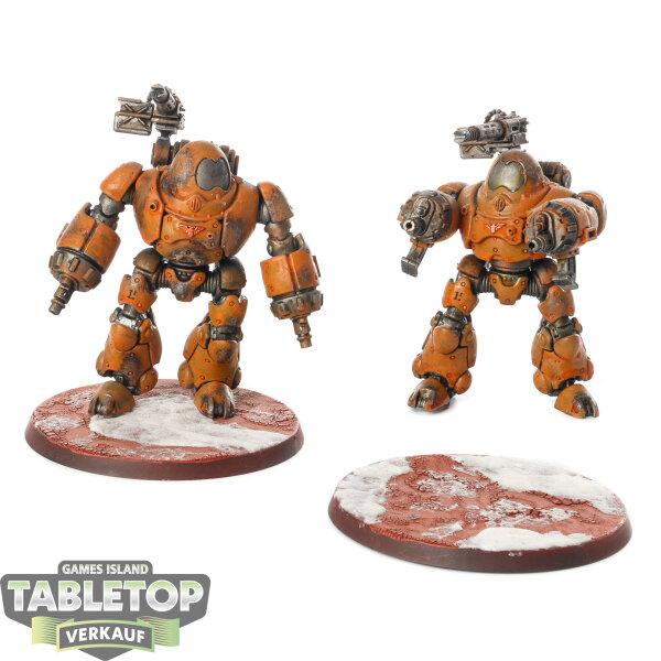 Adeptus Mechanicus - 2x Kastelan Robots - bemalt