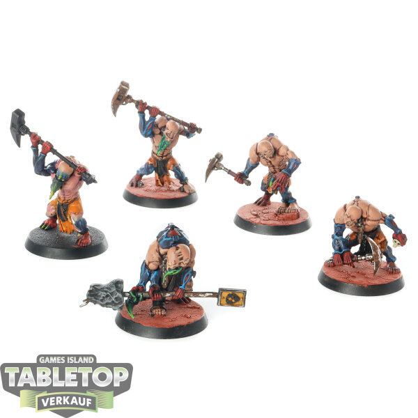 Genestealer Cults - 5x Aberrants - bemalt