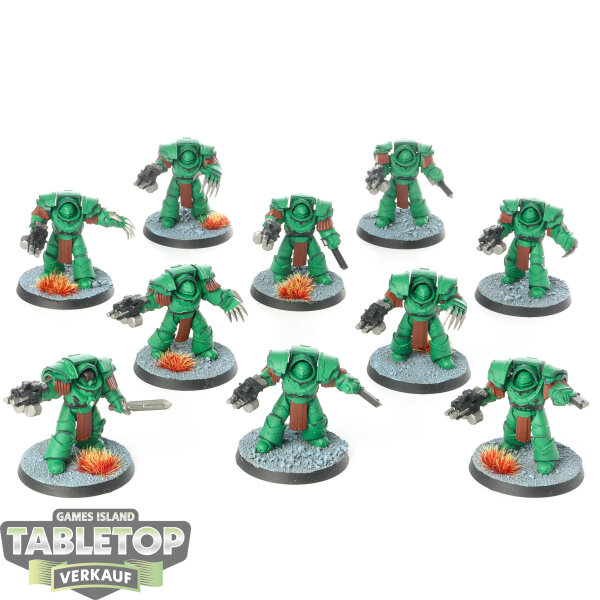 Horus Heresy - 10x Legion Cataphractii Terminator Squad - teilweise bemalt
