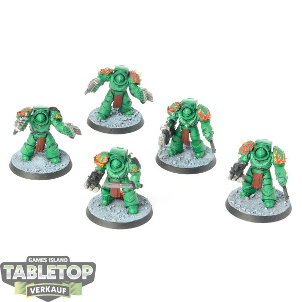 Horus Heresy - 5x Legion Cataphractii Terminator Squad - bemalt