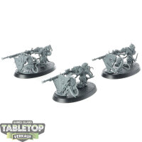 Skaven - 3 Warplock Jezzails - unbemalt