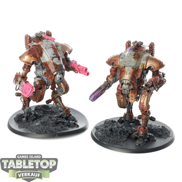 Imperial Knights - 2 Armiger Warglaives - teilweise bemalt