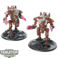 Imperial Knights - 2 Armiger Warglaives - teilweise bemalt