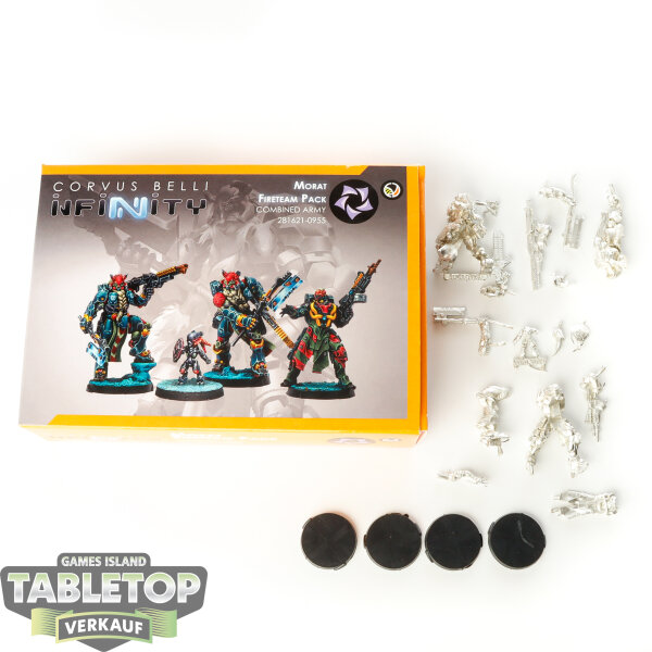 Infinity - 4x Morat - Fireteam Pack - im Gussrahmen