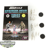 Infinity - 3x Obsidian Head - Dire Foes Mission Pack...