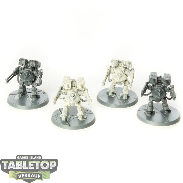 Legion Imperiales - 4x Deredeo Dreadnoughts - teilweise bemalt