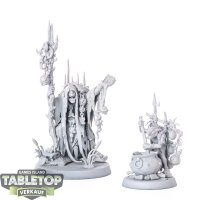 Orruk Warclans - Swampcalla Shaman with Pot-grot - grundiert