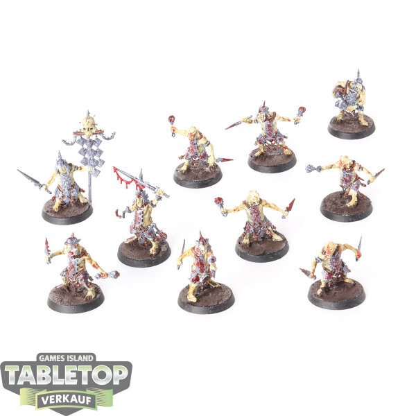 Orruk Warclans - 10x Hobgrot Slittaz - bemalt