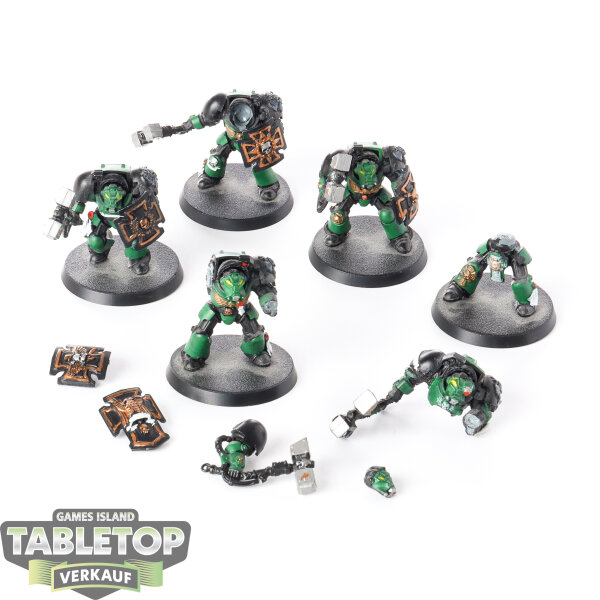 Space Marines - 5 x Terminator Assault Squad - bemalt
