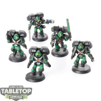 Space Marines - 5 x Assault Marines klassisch - bemalt