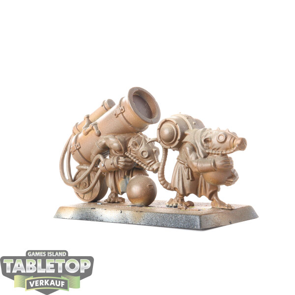 Skaven - Poisoned Wind Mortar - teilweise bemalt