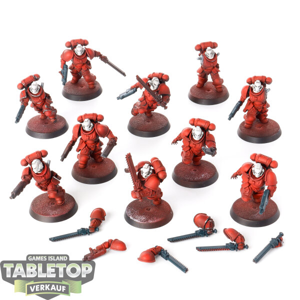 Astra Militarum - 10 Assault Intercessor Squad - teilweise bemalt