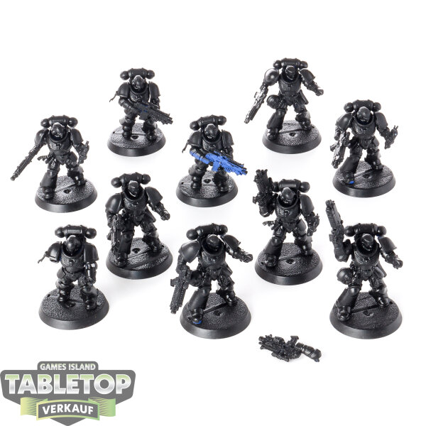 Space Marines - 10 Intercessors - teilweise bemalt