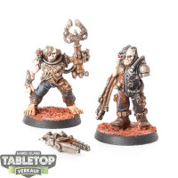 Grey Knights - 2 Servitors - bemalt