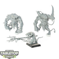 Skaven - 2 Rat Ogors with Packmaster klassisch - unbemalt