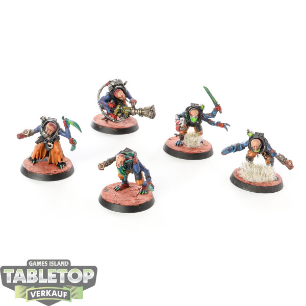 Genestealer Cults - 5x Hybrid Metamorphs - bemalt
