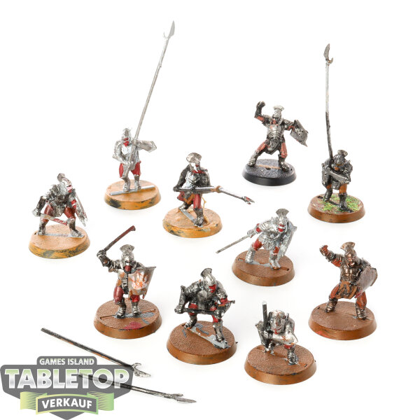 HdR Figuren - Böse - 10 Uruk-hai Warriors - teilweise bemalt