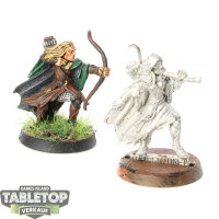 HdR Figuren - Gut - Wood Elf Sentinels - teilweise bemalt