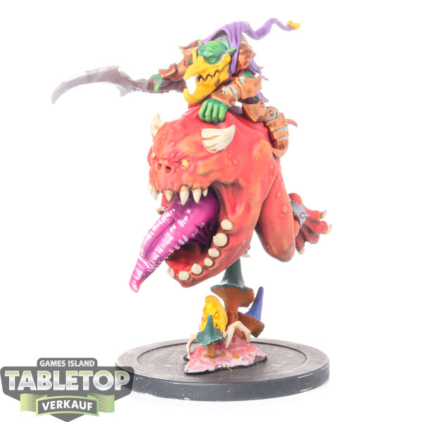 Gloomspite Gitz - Loonboss on Giant Cave Squig - bemalt
