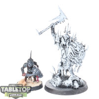 Orruk Warclans - Killaboss with Stab-grot - teilweise bemalt