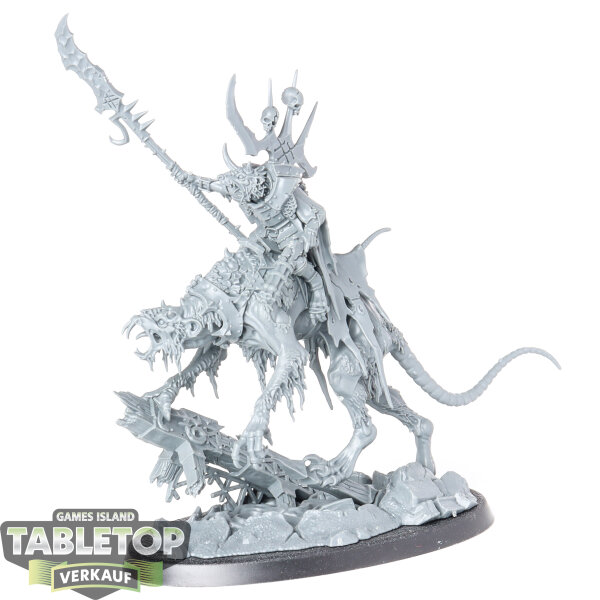Skaven - Clawlord on Gnaw-beast - unbemalt