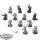 Chaos Space Marines - 11x Legionaries - teilweise bemalt