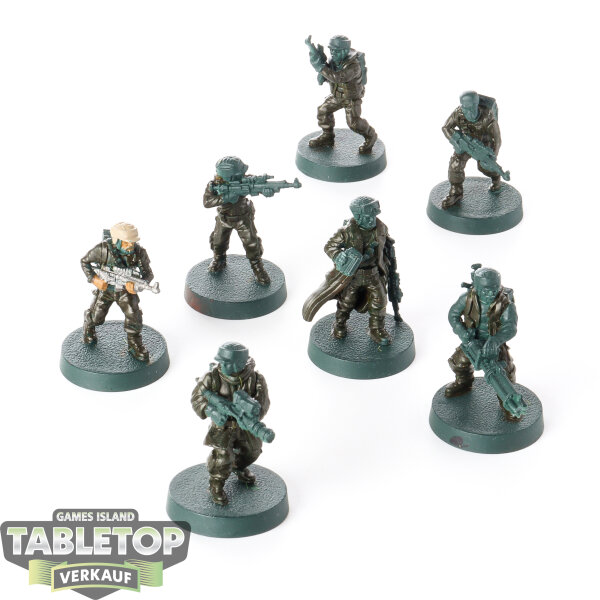 Rebellen - 7x Rebel Troopers - teilweise bemalt