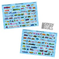 Green Stuff World - Model railway graffiti decals 1:160 N