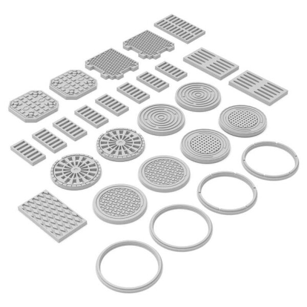 Green Stuff World - Manhole Covers 1:48-1:35