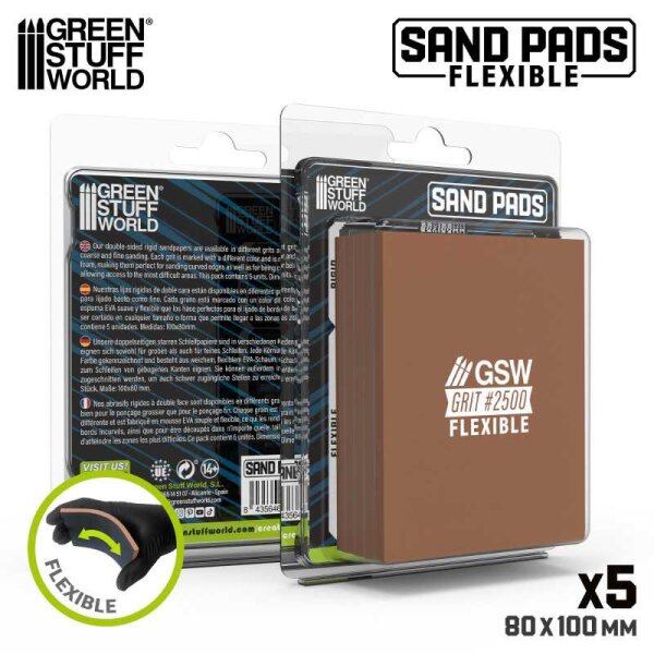 Green Stuff World - Flexible Sanding Pads 2500 grit