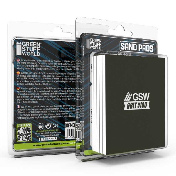 Green Stuff World - Rigid Sanding Pads 180 grit